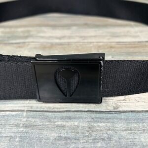 Nixon Belt SPY Icon Snap Buckle Bottle Opener Black Polyester M/L